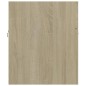 vidaXL Waschbeckenunterschrank Sonoma-Eiche 80x38,5x46cm Holzwerkstoff vidaXL Waschbeckenunterschrank Sonoma-Eiche 80x38,5x46cm Holzwerkstoff