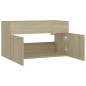 vidaXL Waschbeckenunterschrank Sonoma-Eiche 80x38,5x46cm Holzwerkstoff vidaXL Waschbeckenunterschrank Sonoma-Eiche 80x38,5x46cm Holzwerkstoff