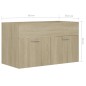 vidaXL Waschbeckenunterschrank Sonoma-Eiche 80x38,5x46cm Holzwerkstoff vidaXL Waschbeckenunterschrank Sonoma-Eiche 80x38,5x46cm Holzwerkstoff