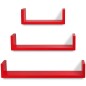 Wandregale 6 Stk. Rot Wandregale 6 Stk. Rot