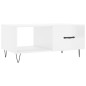 vidaXL Couchtisch Hochglanz-Weiß 90x50x40 cm Holzwerkstoff vidaXL Couchtisch Hochglanz-Weiß 90x50x40 cm Holzwerkstoff