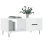 vidaXL Couchtisch Hochglanz-Weiß 90x50x40 cm Holzwerkstoff vidaXL Couchtisch Hochglanz-Weiß 90x50x40 cm Holzwerkstoff