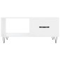 vidaXL Couchtisch Hochglanz-Weiß 90x50x40 cm Holzwerkstoff vidaXL Couchtisch Hochglanz-Weiß 90x50x40 cm Holzwerkstoff