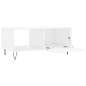 vidaXL Couchtisch Hochglanz-Weiß 90x50x40 cm Holzwerkstoff vidaXL Couchtisch Hochglanz-Weiß 90x50x40 cm Holzwerkstoff