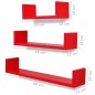 Wandregale 6 Stk. Rot Wandregale 6 Stk. Rot