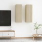 vidaXL TV-Schränke 2 Stk. Sonoma-Eiche 30,5x30x90 cm Holzwerkstoff vidaXL TV-Schränke 2 Stk. Sonoma-Eiche 30,5x30x90 cm Holzwerkstoff