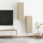 vidaXL TV-Schränke 2 Stk. Sonoma-Eiche 30,5x30x90 cm Holzwerkstoff vidaXL TV-Schränke 2 Stk. Sonoma-Eiche 30,5x30x90 cm Holzwerkstoff