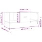 vidaXL Couchtisch Betongrau 102x50x40 cm Holzwerkstoff vidaXL Couchtisch Betongrau 102x50x40 cm Holzwerkstoff