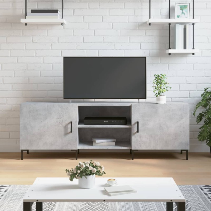 vidaXL TV-Schrank Betongrau 150x30x50 cm Holzwerkstoff vidaXL TV-Schrank Betongrau 150x30x50 cm Holzwerkstoff