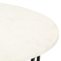 vidaXL Couchtisch Weiß 65x65x42 cm Echtstein in Marmoroptik vidaXL Couchtisch Weiß 65x65x42 cm Echtstein in Marmoroptik