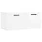 vidaXL Wandschrank Hochglanz-Weiß 80x36,5x35 cm Holzwerkstoff vidaXL Wandschrank Hochglanz-Weiß 80x36,5x35 cm Holzwerkstoff