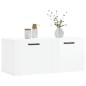 vidaXL Wandschrank Hochglanz-Weiß 80x36,5x35 cm Holzwerkstoff vidaXL Wandschrank Hochglanz-Weiß 80x36,5x35 cm Holzwerkstoff