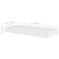 Wandregale 4 Stk. Weiß 40 cm Wandregale 4 Stk. Weiß 40 cm