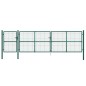 vidaXL Mesh-Gartentor Grün 500x175 cm Verzinkter Stahl vidaXL Mesh-Gartentor Grün 500x175 cm Verzinkter Stahl