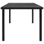 vidaXL Gartentisch 190x90x74 cm Schwarz Stahl vidaXL Gartentisch 190x90x74 cm Schwarz Stahl