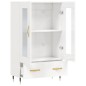 vidaXL Highboard Hochglanz-Weiß 69,5x31x115 cm Holzwerkstoff vidaXL Highboard Hochglanz-Weiß 69,5x31x115 cm Holzwerkstoff