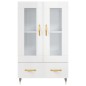 vidaXL Highboard Hochglanz-Weiß 69,5x31x115 cm Holzwerkstoff vidaXL Highboard Hochglanz-Weiß 69,5x31x115 cm Holzwerkstoff