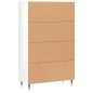 vidaXL Highboard Hochglanz-Weiß 69,5x31x115 cm Holzwerkstoff vidaXL Highboard Hochglanz-Weiß 69,5x31x115 cm Holzwerkstoff