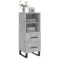 vidaXL Sideboard Betongrau 34,5x34x90 cm Holzwerkstoff vidaXL Sideboard Betongrau 34,5x34x90 cm Holzwerkstoff