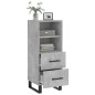 vidaXL Sideboard Betongrau 34,5x34x90 cm Holzwerkstoff vidaXL Sideboard Betongrau 34,5x34x90 cm Holzwerkstoff
