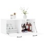 vidaXL Wandschrank Hochglanz-Weiß 80x36,5x35 cm Holzwerkstoff vidaXL Wandschrank Hochglanz-Weiß 80x36,5x35 cm Holzwerkstoff