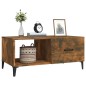 vidaXL Couchtisch Räuchereiche 90x50x40 cm Holzwerkstoff vidaXL Couchtisch Räuchereiche 90x50x40 cm Holzwerkstoff