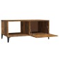 vidaXL Couchtisch Räuchereiche 90x50x40 cm Holzwerkstoff vidaXL Couchtisch Räuchereiche 90x50x40 cm Holzwerkstoff