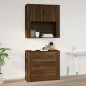 vidaXL Wandschrank Braun Eichen-Optik 80x33x80 cm Holzwerkstoff vidaXL Wandschrank Braun Eichen-Optik 80x33x80 cm Holzwerkstoff