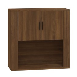 vidaXL Wandschrank Braun Eichen-Optik 80x33x80 cm Holzwerkstoff