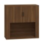 vidaXL Wandschrank Braun Eichen-Optik 80x33x80 cm Holzwerkstoff vidaXL Wandschrank Braun Eichen-Optik 80x33x80 cm Holzwerkstoff