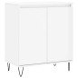 vidaXL Sideboard Hochglanz-Weiß 60x35x70 cm Holzwerkstoff vidaXL Sideboard Hochglanz-Weiß 60x35x70 cm Holzwerkstoff