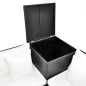 vidaXL 4-tlg. Garten-Lounge-Set mit Auflagen Poly Rattan Schwarz vidaXL 4-tlg. Garten-Lounge-Set mit Auflagen Poly Rattan Schwarz