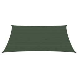 vidaXL Sonnensegel 160 g/m² Dunkelgrün 3/4x3 m HDPE