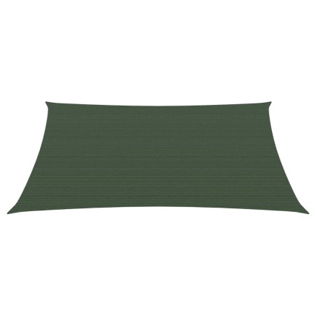 vidaXL Sonnensegel 160 g/m² Dunkelgrün 3/4x3 m HDPE