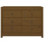 vidaXL Beistellschrank Honigbraun 100x40x72 cm Massivholz Kiefer vidaXL Beistellschrank Honigbraun 100x40x72 cm Massivholz Kiefer