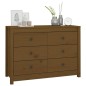 vidaXL Beistellschrank Honigbraun 100x40x72 cm Massivholz Kiefer vidaXL Beistellschrank Honigbraun 100x40x72 cm Massivholz Kiefer