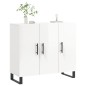 vidaXL Sideboard Hochglanz-Weiß 90x34x80 cm Holzwerkstoff vidaXL Sideboard Hochglanz-Weiß 90x34x80 cm Holzwerkstoff