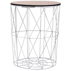 vidaXL Couchtisch Weiß Ø 47 cm