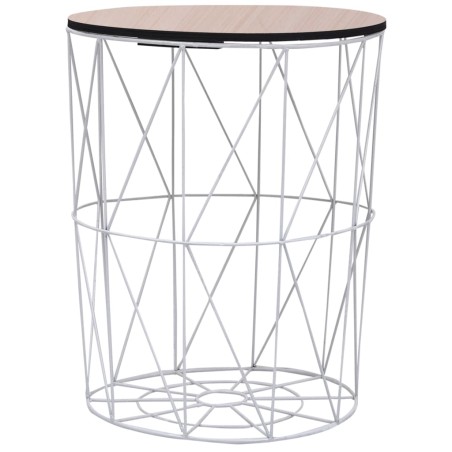 vidaXL Couchtisch Weiß Ø 47 cm