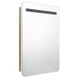 vidaXL LED-Bad-Spiegelschrank Weiß und Eichen-Optik 60x11x80 cm vidaXL LED-Bad-Spiegelschrank Weiß und Eichen-Optik 60x11x80 cm