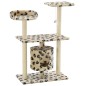 vidaXL Katzen-Kratzbaum Sisal 95 cm Beige Pfoten-Aufdruck vidaXL Katzen-Kratzbaum Sisal 95 cm Beige Pfoten-Aufdruck