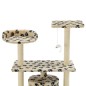 vidaXL Katzen-Kratzbaum Sisal 95 cm Beige Pfoten-Aufdruck vidaXL Katzen-Kratzbaum Sisal 95 cm Beige Pfoten-Aufdruck
