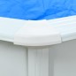 vidaXL Pool mit Stahlwand Rund 460x120 cm Weiß vidaXL Pool mit Stahlwand Rund 460x120 cm Weiß
