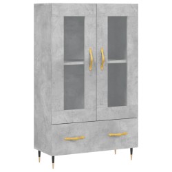 vidaXL Highboard Betongrau 69,5x31x115 cm Holzwerkstoff