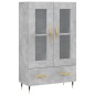 vidaXL Highboard Betongrau 69,5x31x115 cm Holzwerkstoff vidaXL Highboard Betongrau 69,5x31x115 cm Holzwerkstoff