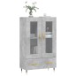 vidaXL Highboard Betongrau 69,5x31x115 cm Holzwerkstoff vidaXL Highboard Betongrau 69,5x31x115 cm Holzwerkstoff