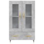 vidaXL Highboard Betongrau 69,5x31x115 cm Holzwerkstoff vidaXL Highboard Betongrau 69,5x31x115 cm Holzwerkstoff