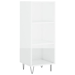 vidaXL Sideboard Hochglanz-Weiß 34,5x32,5x90 cm Holzwerkstoff