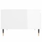 vidaXL Couchtisch Hochglanz-Weiß 55x55x36,5 cm Holzwerkstoff vidaXL Couchtisch Hochglanz-Weiß 55x55x36,5 cm Holzwerkstoff