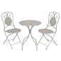 vidaXL 3-tlg. Bistro-Set Stahl Grau vidaXL 3-tlg. Bistro-Set Stahl Grau